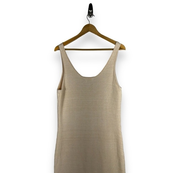 Future Collective x Alani Noelle Crochet Fringe Column Dress, Cream, Size 1X - Picture 13 of 14